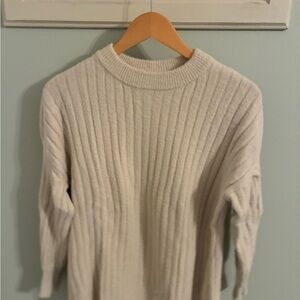 Cozy Cream Aerie Ribbed Sweater